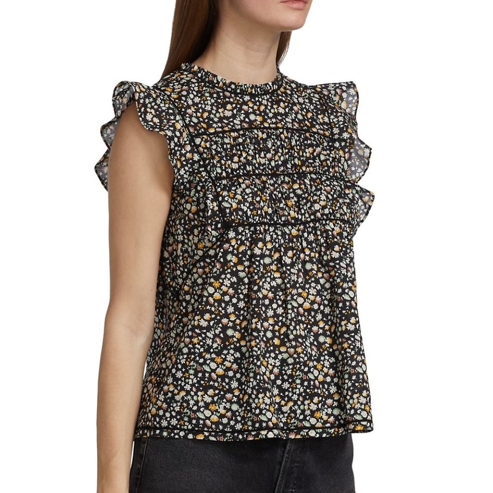 Rails Filomena Floral Top Med NWT
